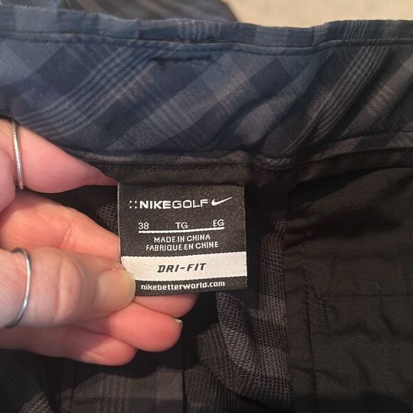 Nike Mens Black Gray Golf Shorts size 38 Dri Fit RN# 56323 - Picture 5 of 8